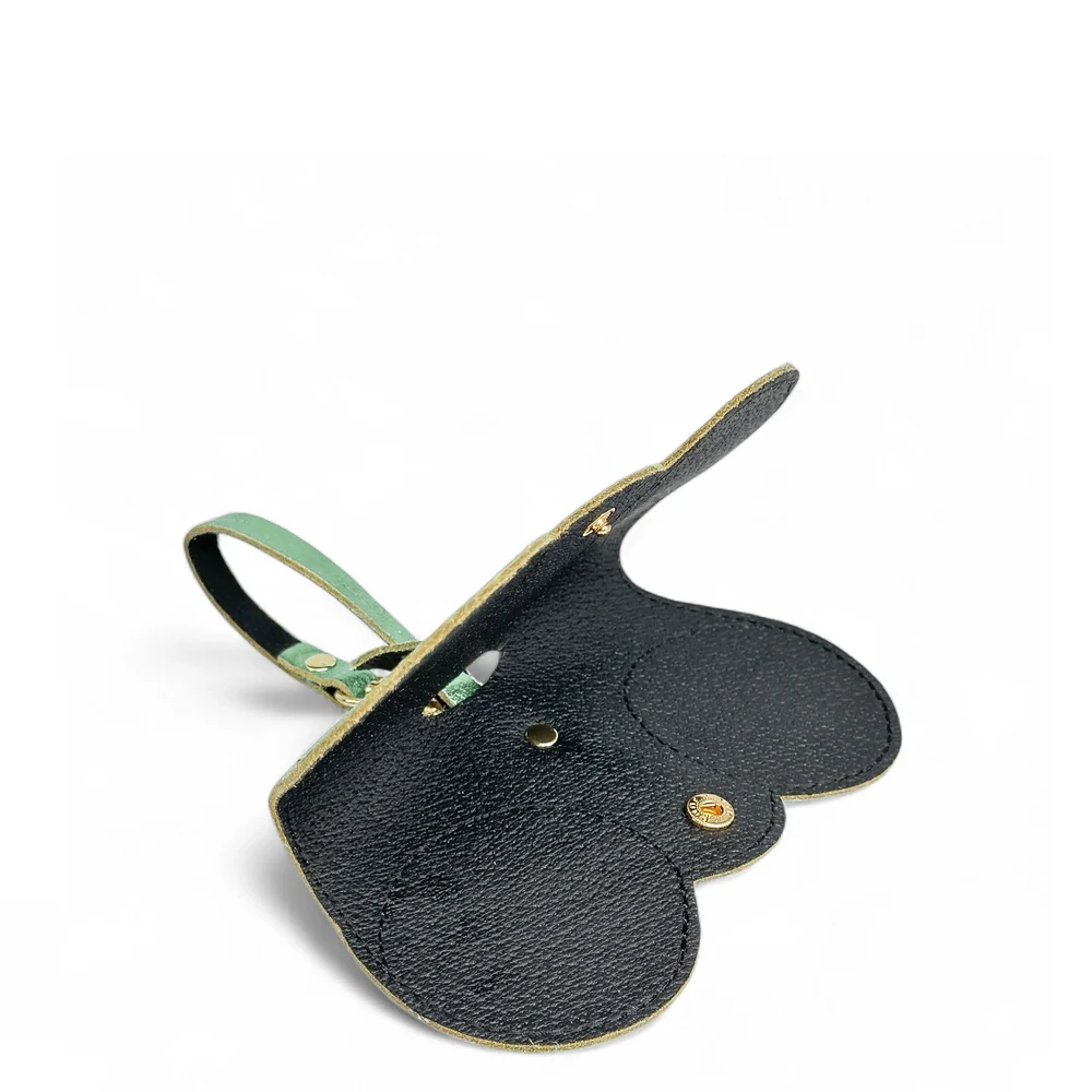 Etui à lunettes en cuir irisé PEANUT GLOW Menthe givrée - Image 7