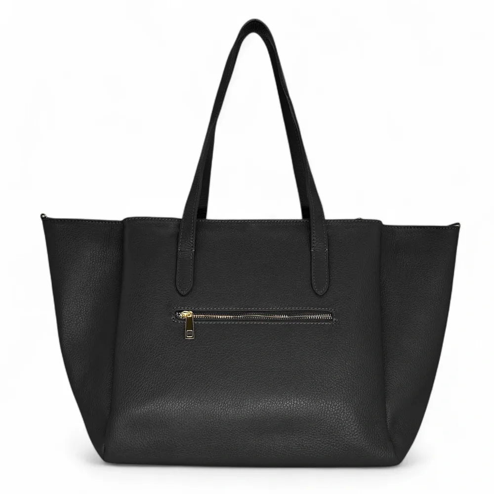 Grand sac en cuir grainé TITANIA Noir - Image 3