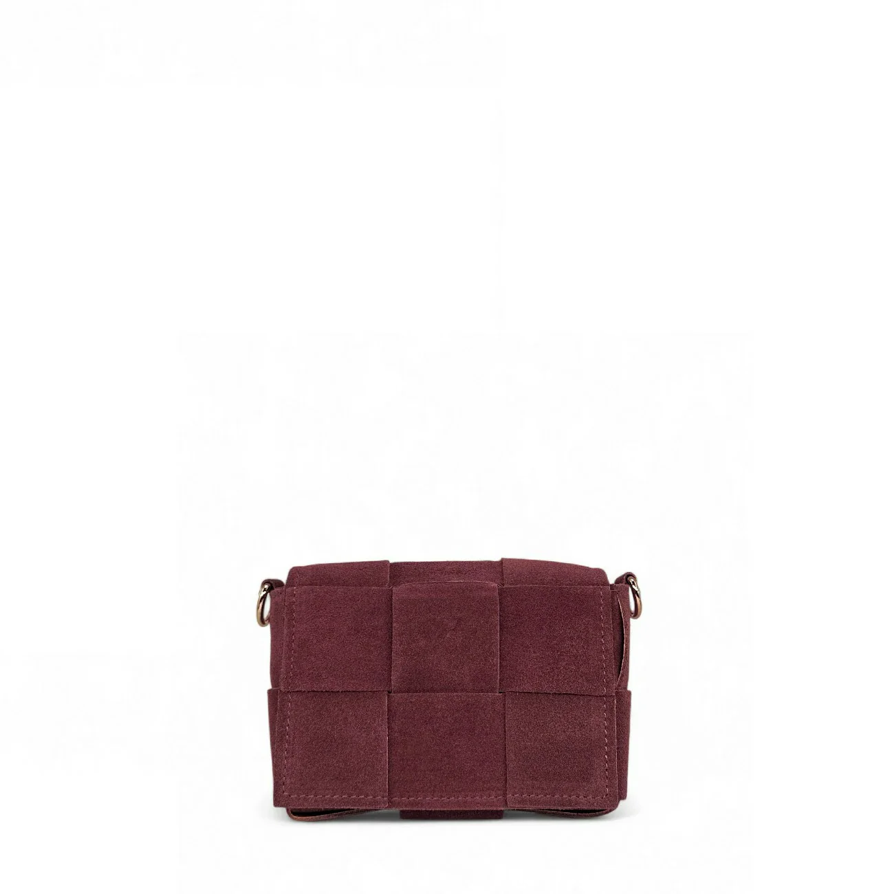 Micro sac en daim TWENTY TWO Bordeaux - Image 4