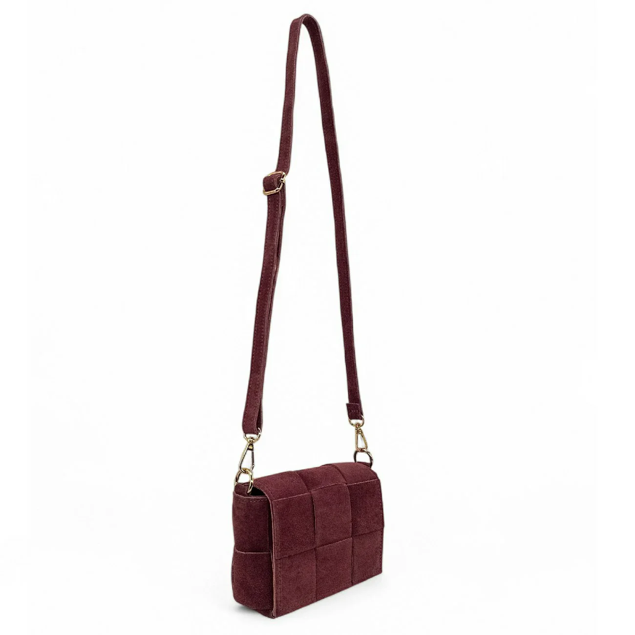 Micro sac en daim TWENTY TWO Bordeaux - Image 6