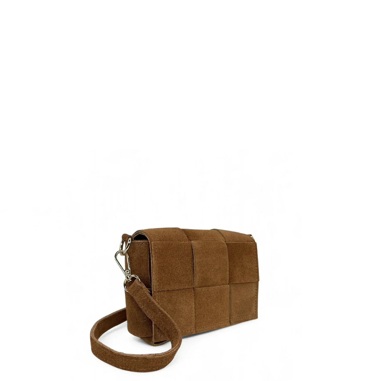Micro sac en daim TWENTY TWO Camel foncé - Image 2