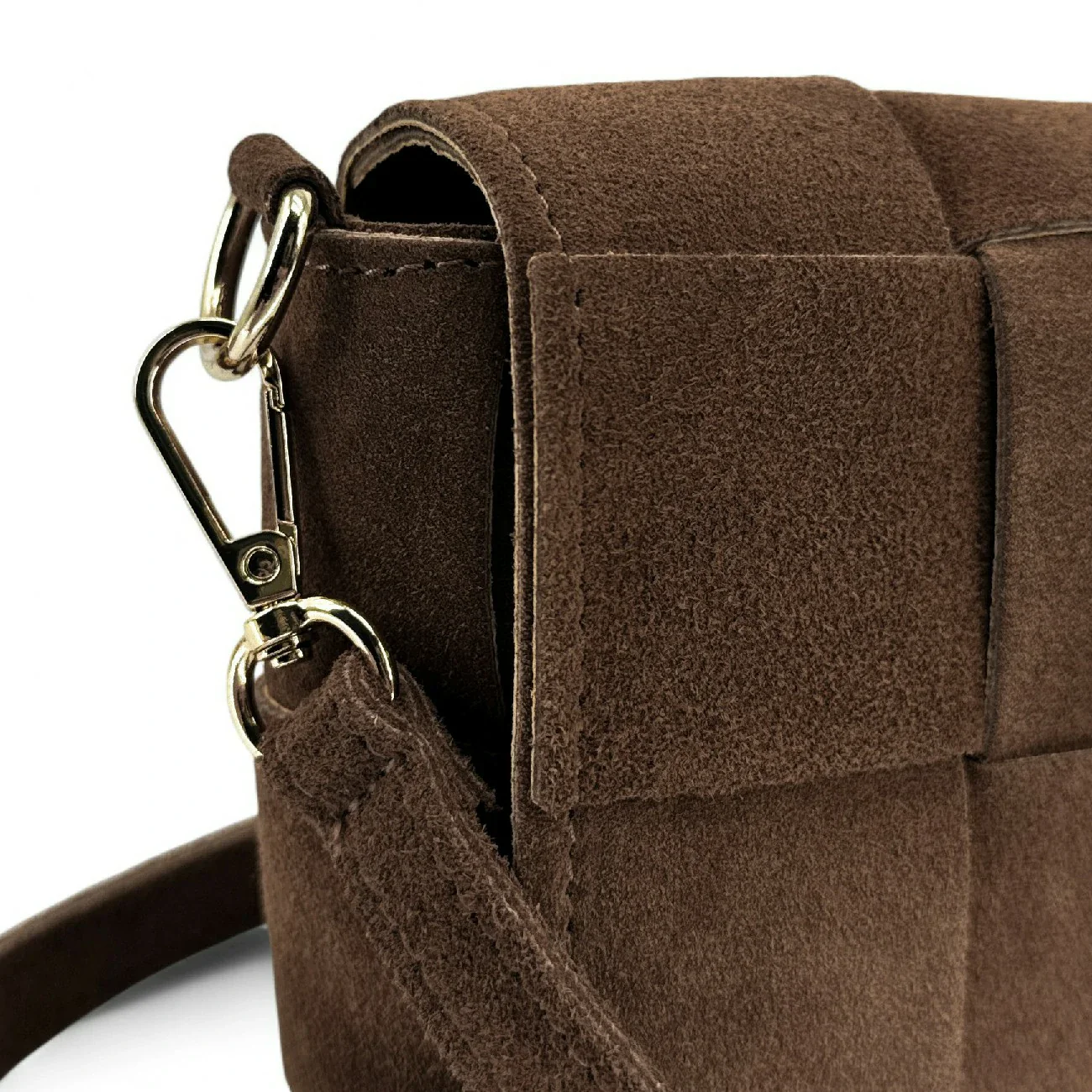 Micro sac en daim TWENTY TWO Chocolat - Image 7