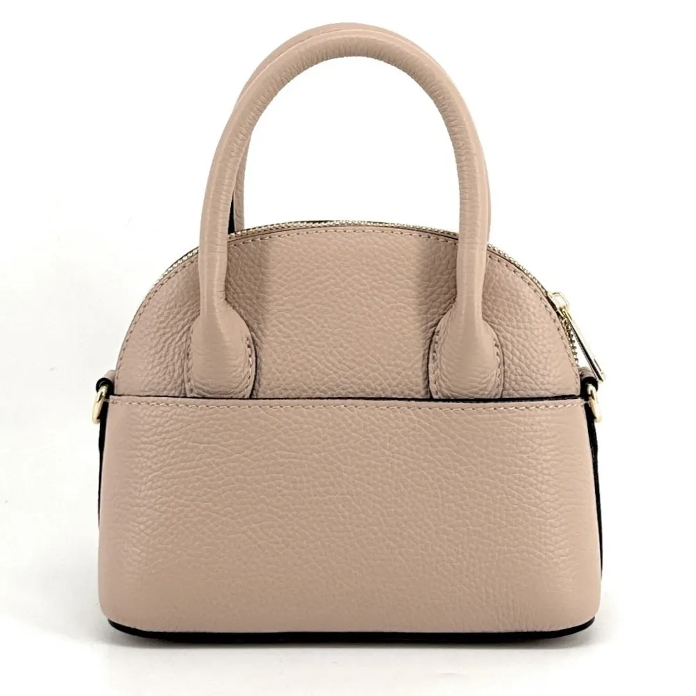 Mini-sac à main en cuir grainé MANOLITA Rose nude - Image 4