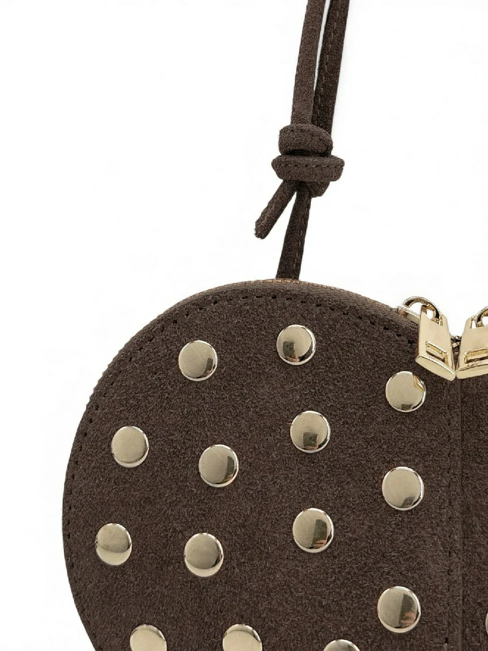 Mini sac bijou en daim C'LOVE Moka - Image 5