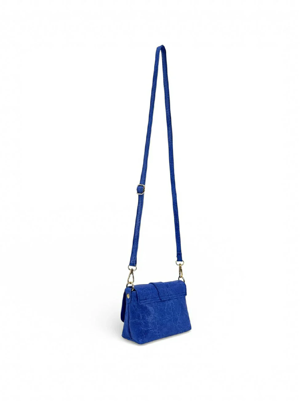 Micro sac en cuir brossé BERLINGOT Bleu roi - Image 7