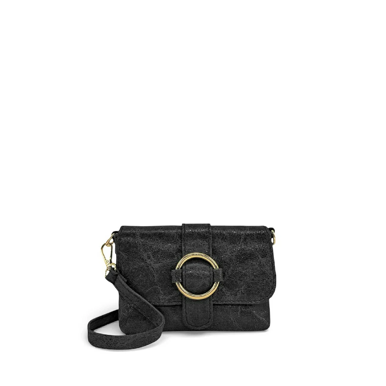 Micro sac en cuir brossé BERLINGOT Noir