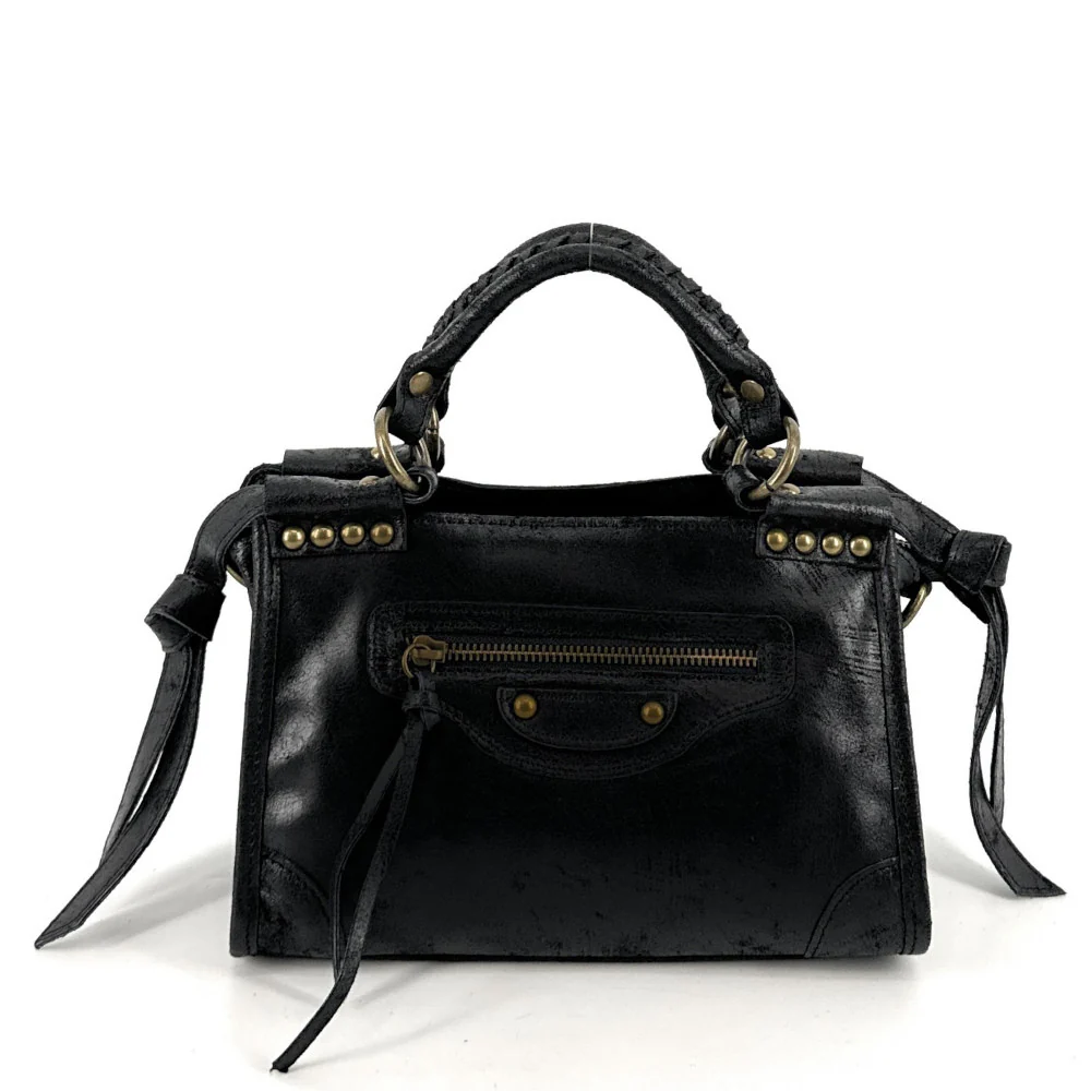 Mini-sac en cuir brossé POCKY Noir - Image 4