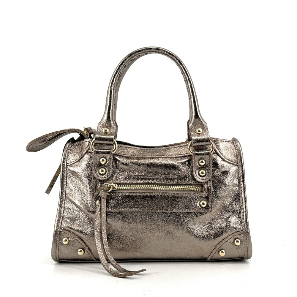 Mini-sac en cuir irisé TAO Champagne irisé - Image 4