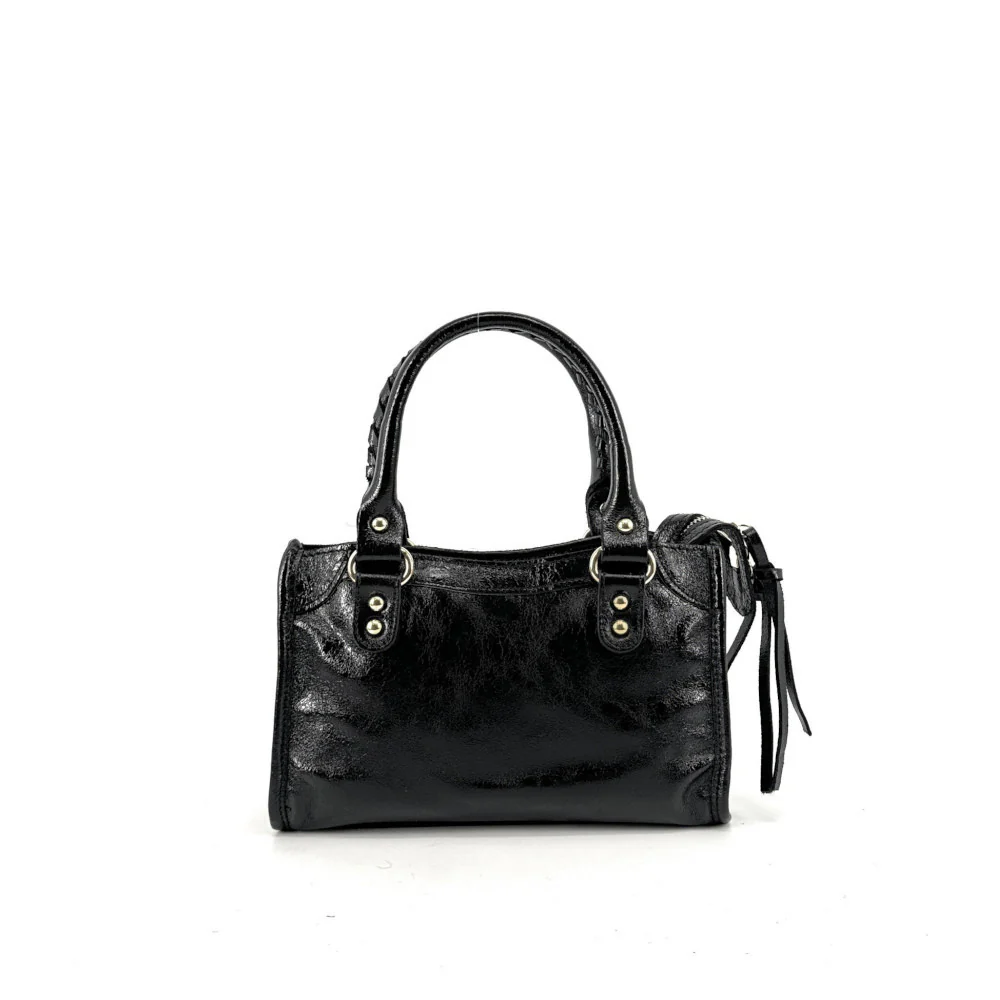 Mini-sac en cuir irisé TAO Noir irisé - Image 5