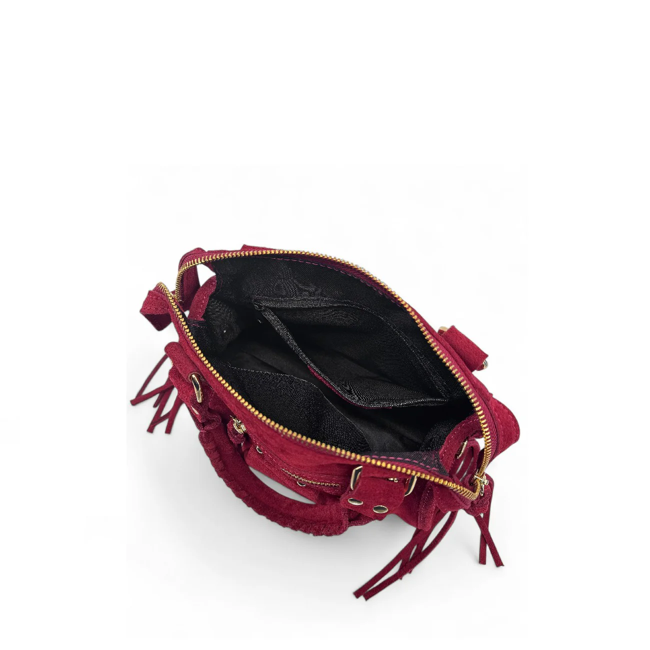 Mini-sac en daim STORM SUEDE MINI Bordeaux - Image 8