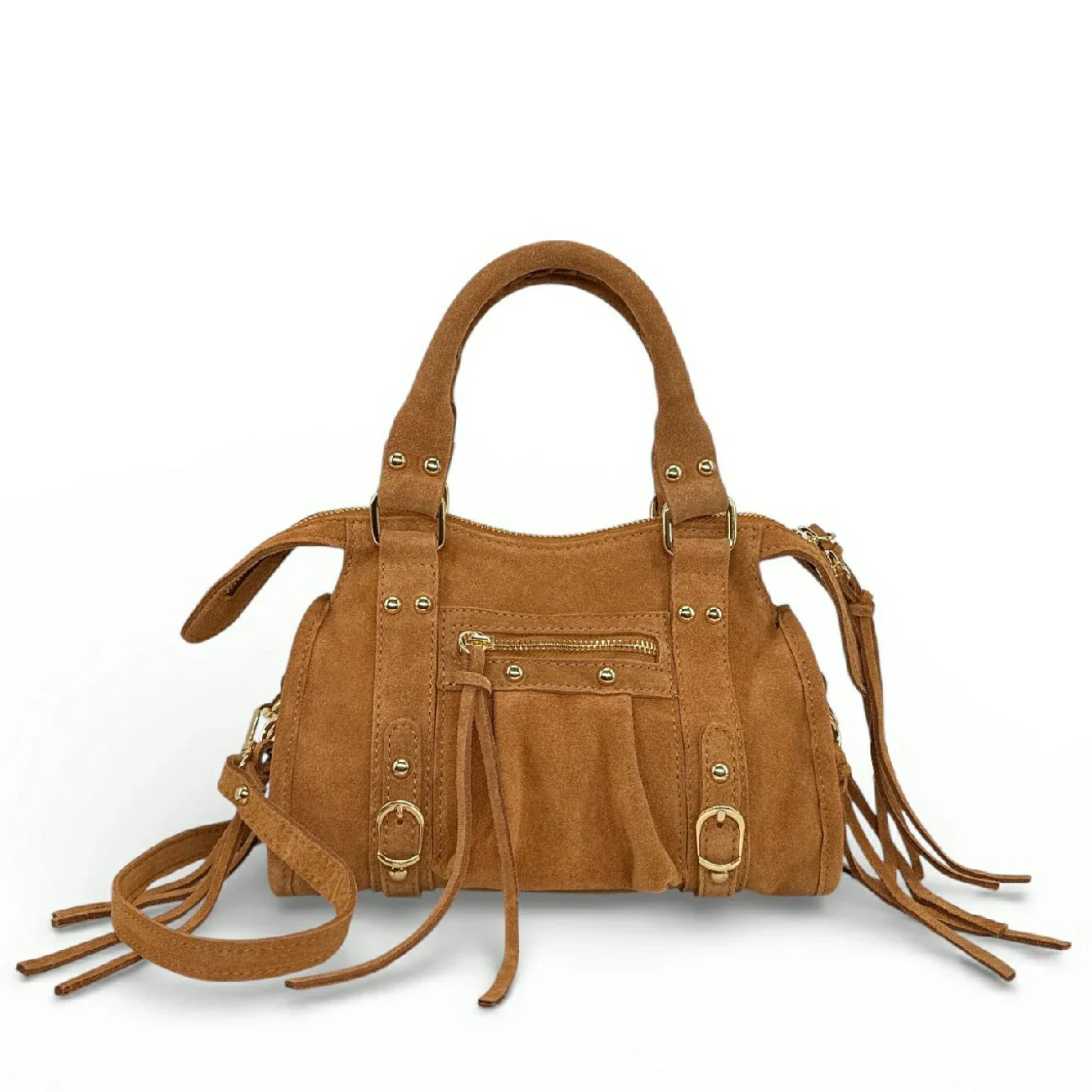 Mini-sac en daim STORM SUEDE MINI Camel clair - Image 4