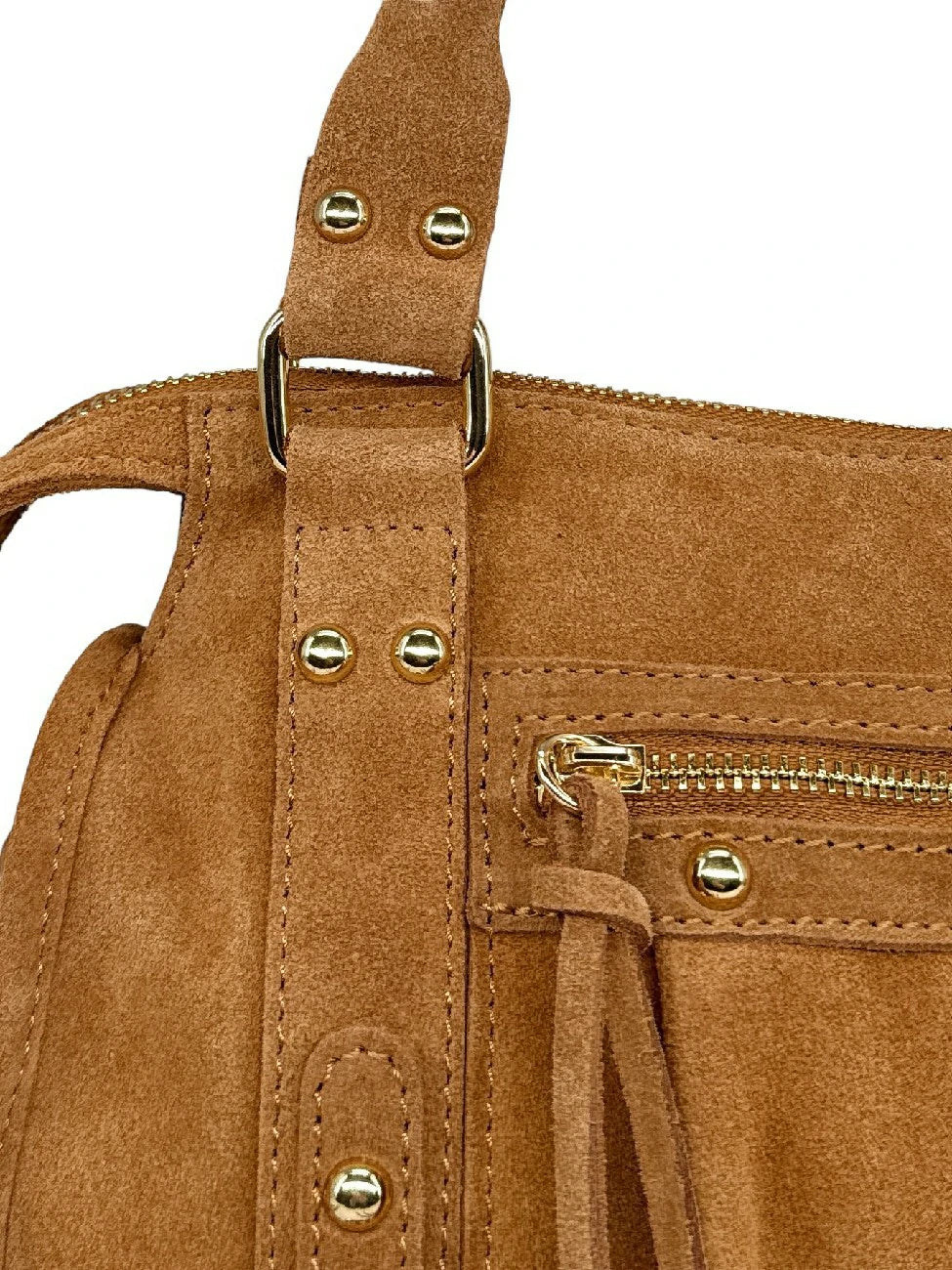 Mini-sac en daim STORM SUEDE MINI Camel clair - Image 7