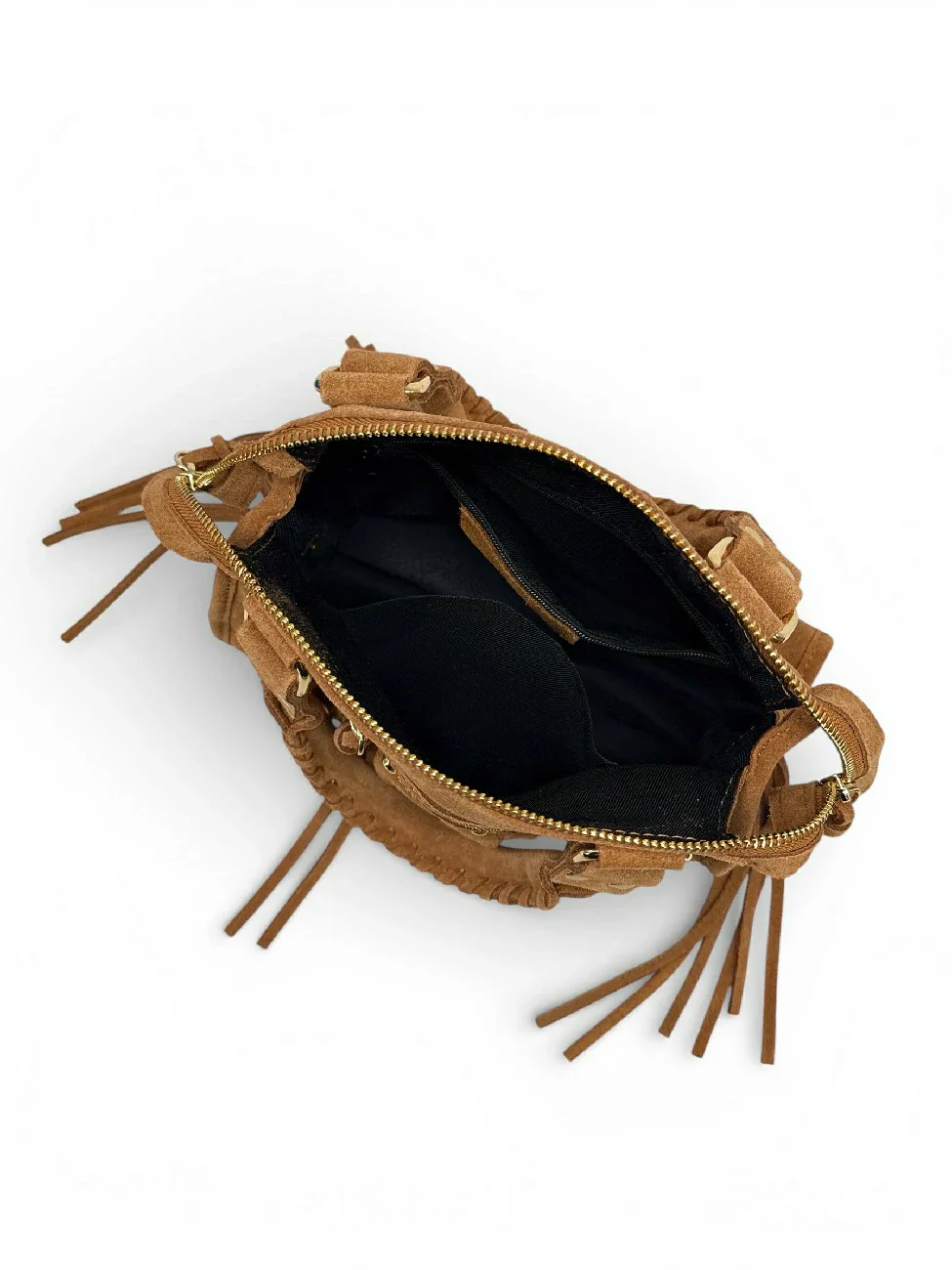 Mini-sac en daim STORM SUEDE MINI Camel clair - Image 8
