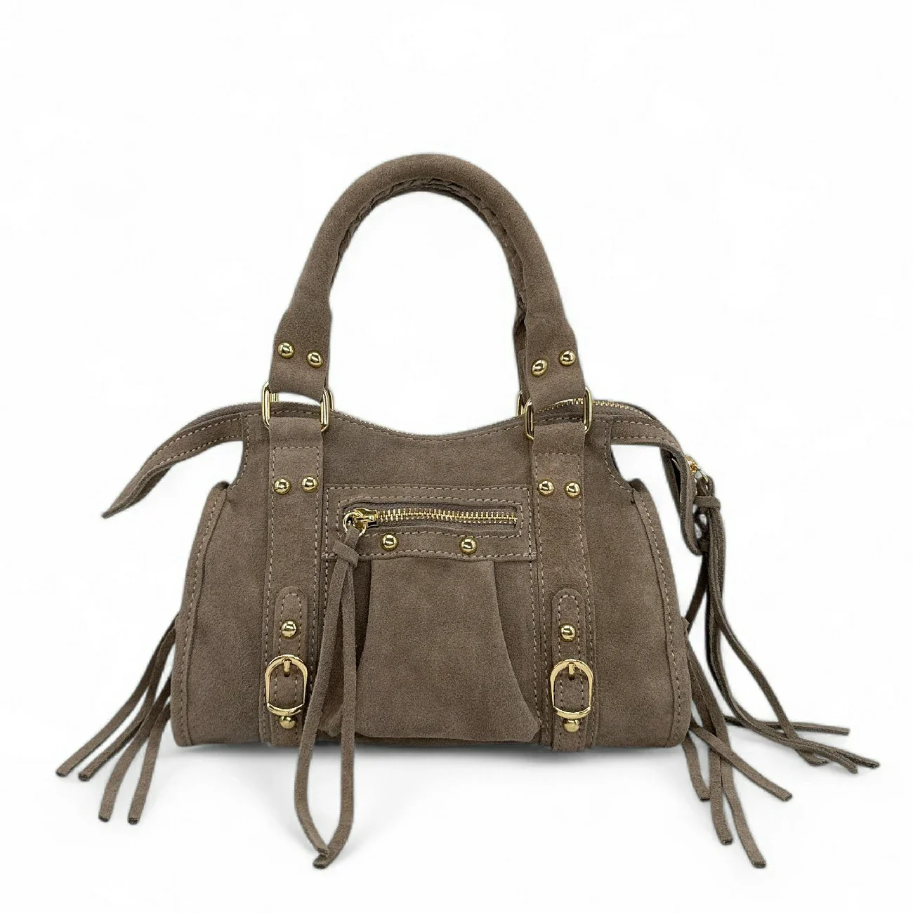 Mini-sac en daim STORM SUEDE MINI Gris taupé - Image 6