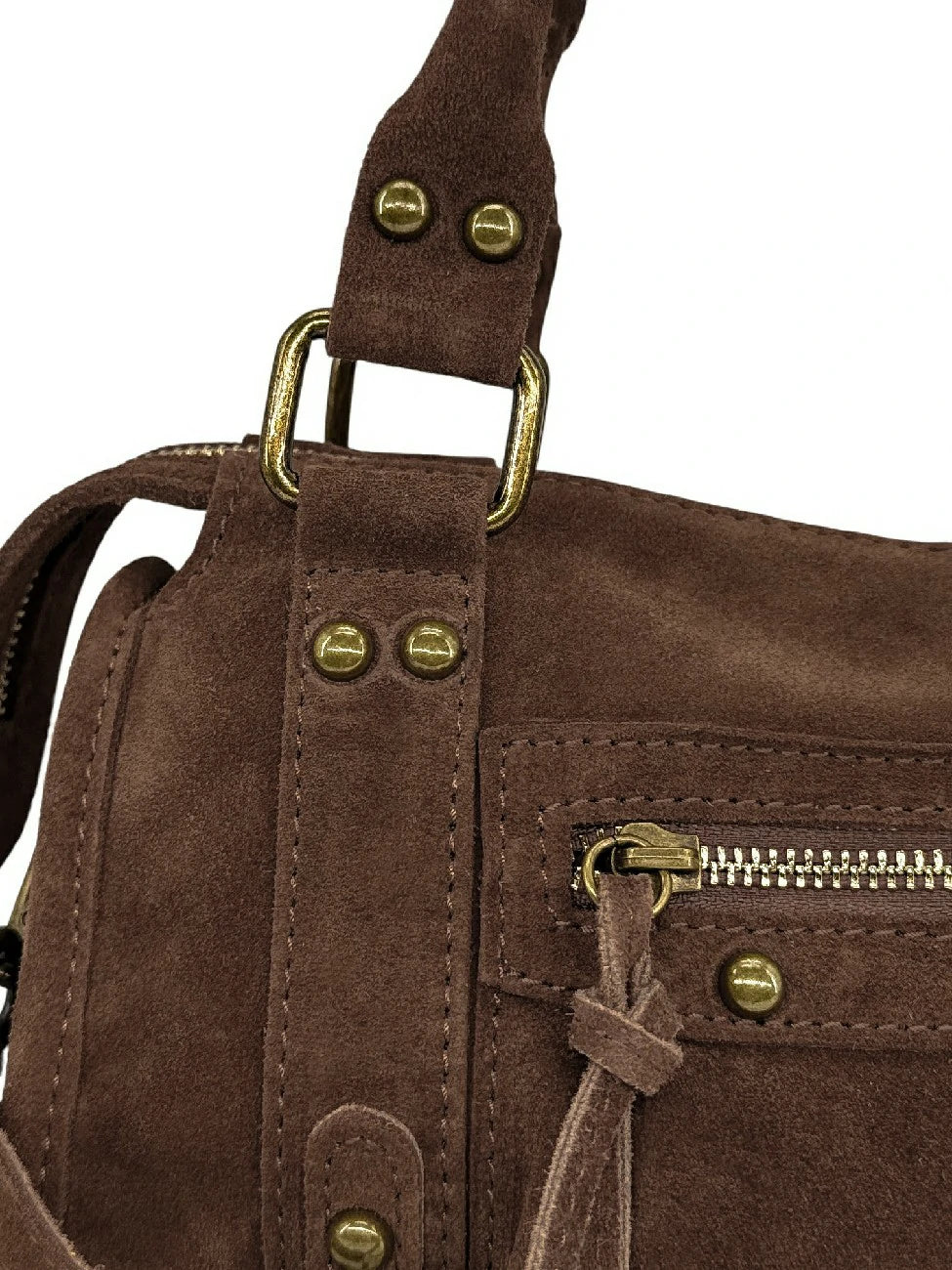 Mini-sac en daim STORM SUEDE MINI Moka - Image 6