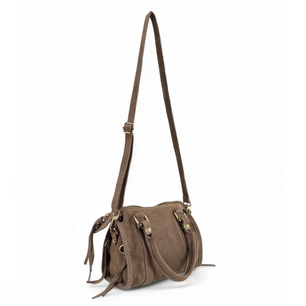 Mini-sac en daim STORM SUEDE NANO Taupe foncé - Image 5