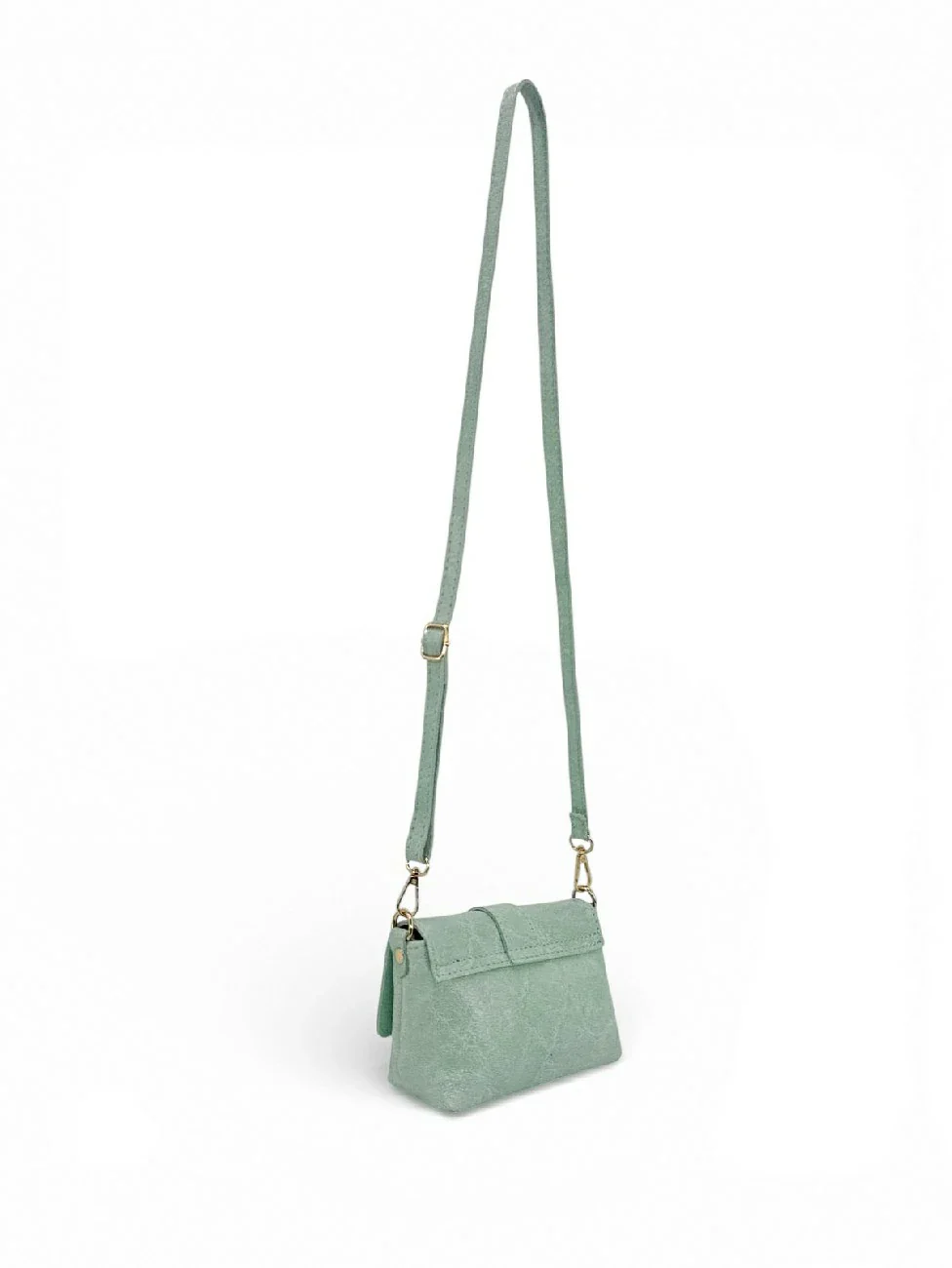 Micro sac en cuir brossé BERLINGOT Vert pastel - Image 5
