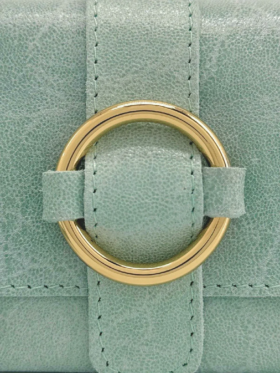 Micro sac en cuir brossé BERLINGOT Vert pastel - Image 6