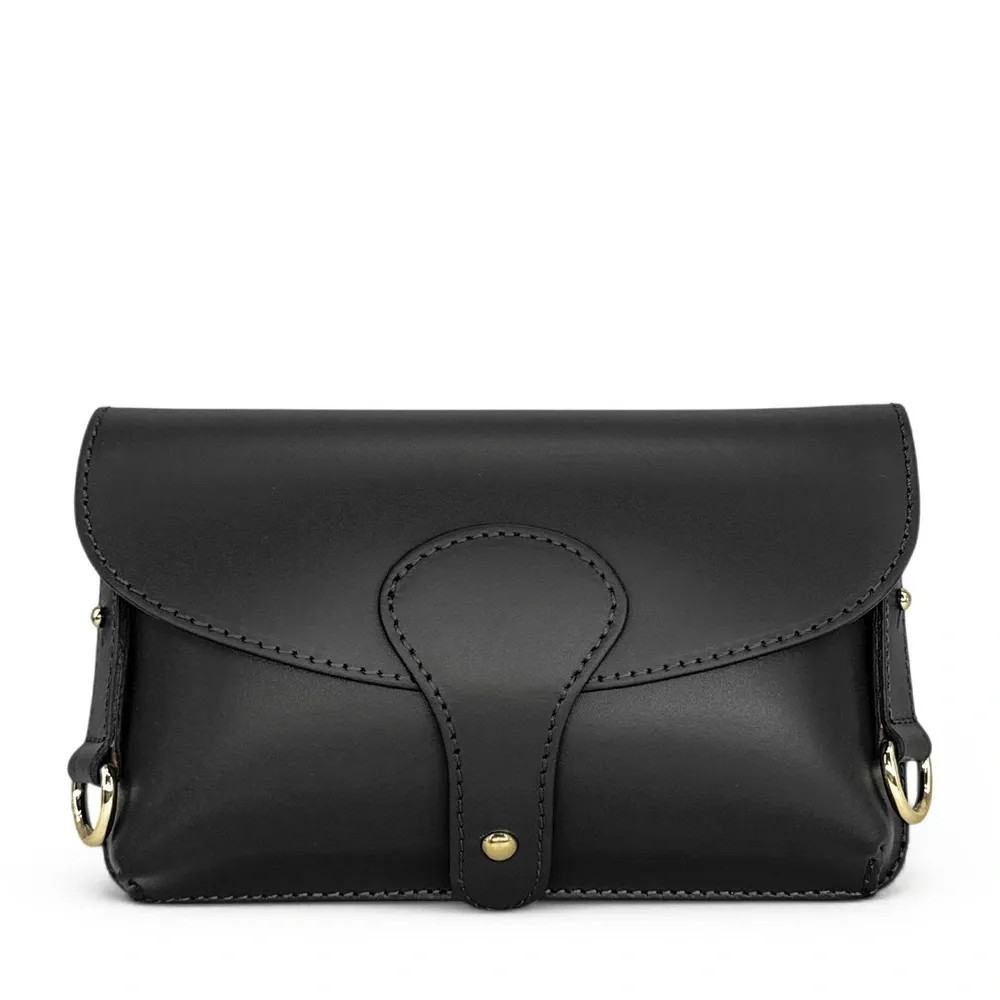 Mini-sac french stick en cuir lisse TOSCA Noir - Image 5