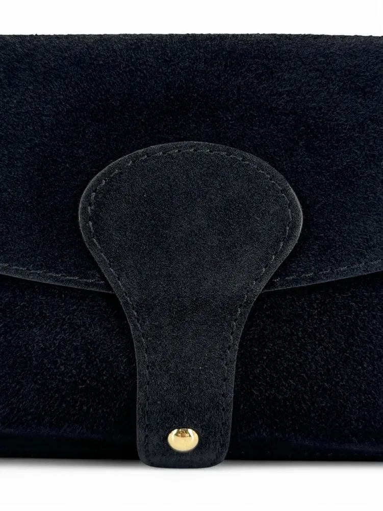Mini-sac french stick en daim TOSCA SUEDE Noir - Image 8