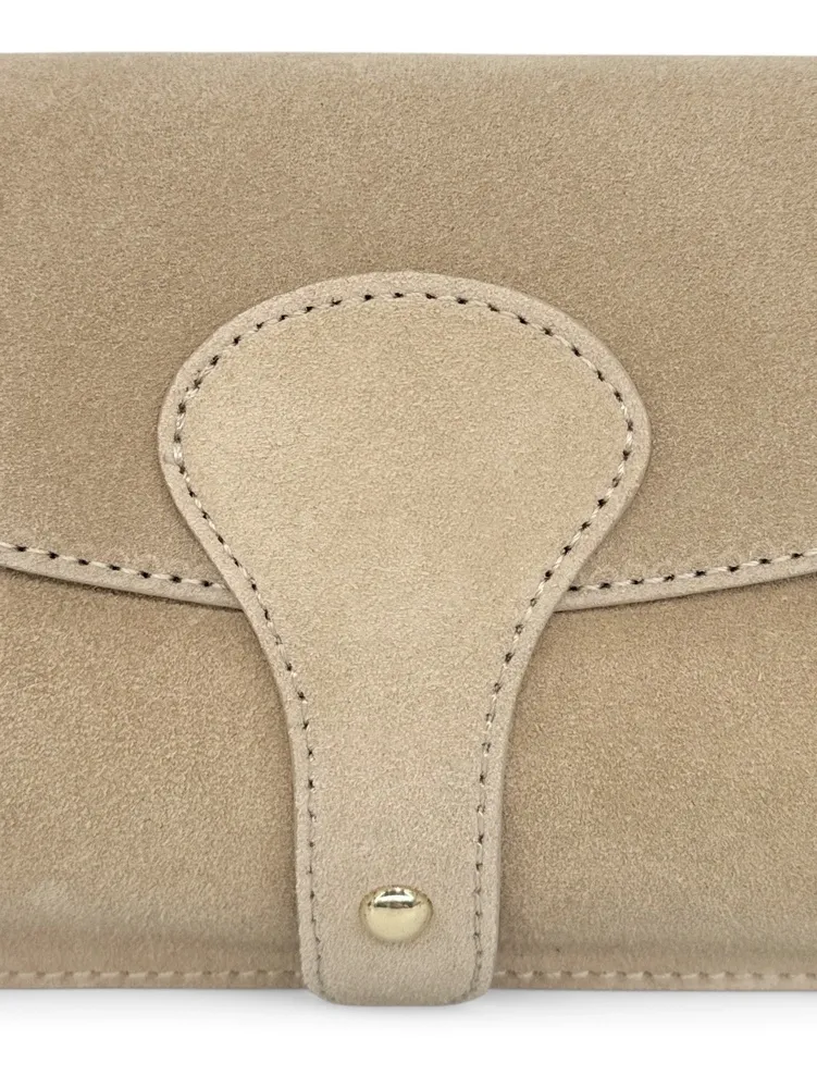 Mini-sac french stick en daim TOSCA SUEDE Taupe clair - Image 8
