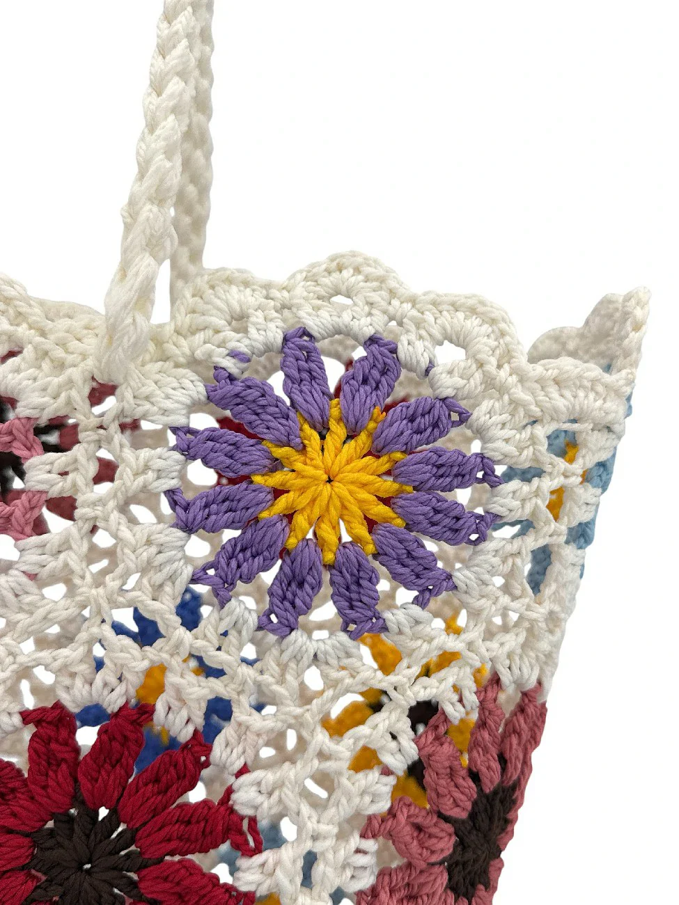 Panier cabas en pur coton GIPSY Multicolore - Image 3
