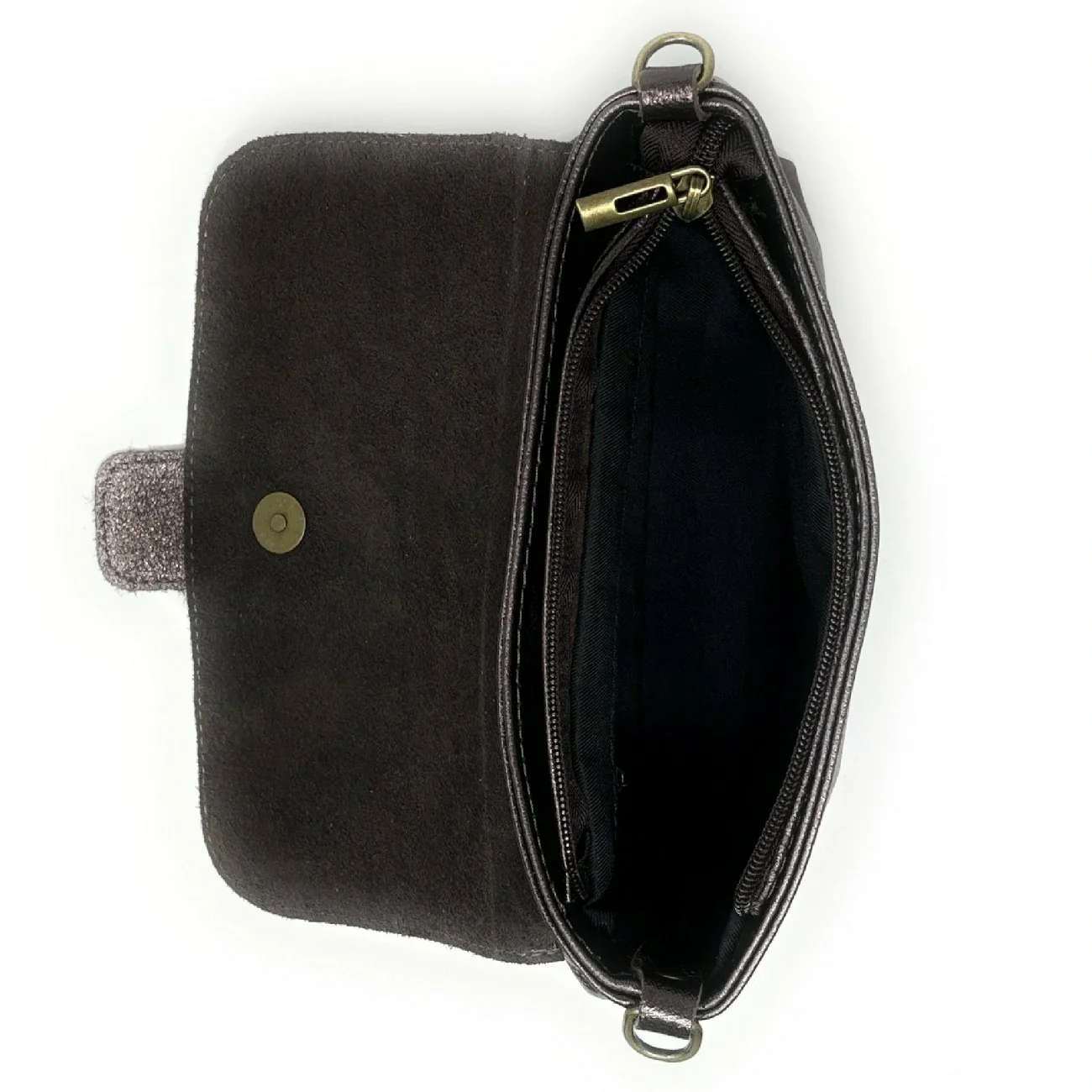 Mini sac en cuir irisé VERONE Chocolat irisé - Image 7