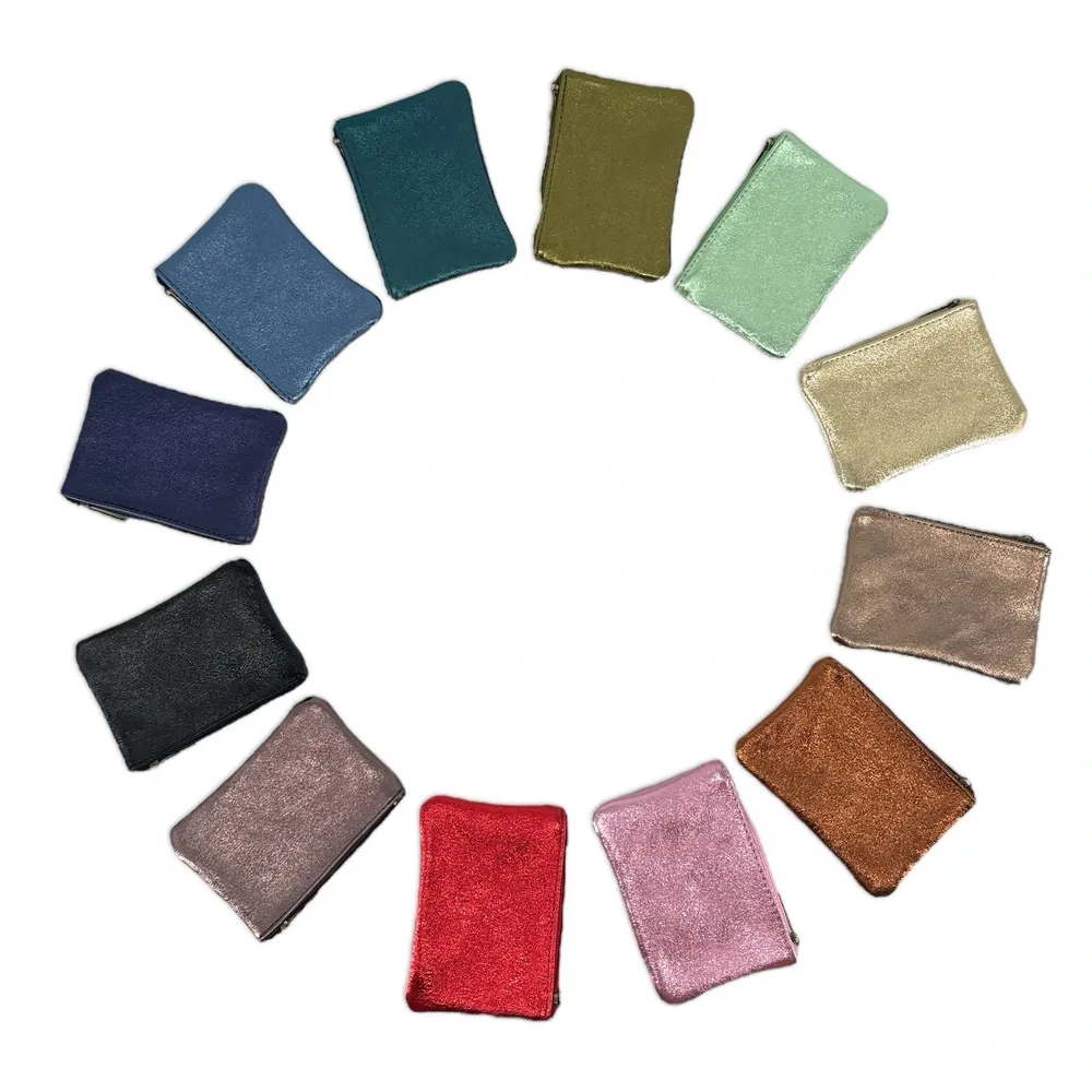 Pochette en cuir irisé GLOW PURSE Champagne irisé - Image 6
