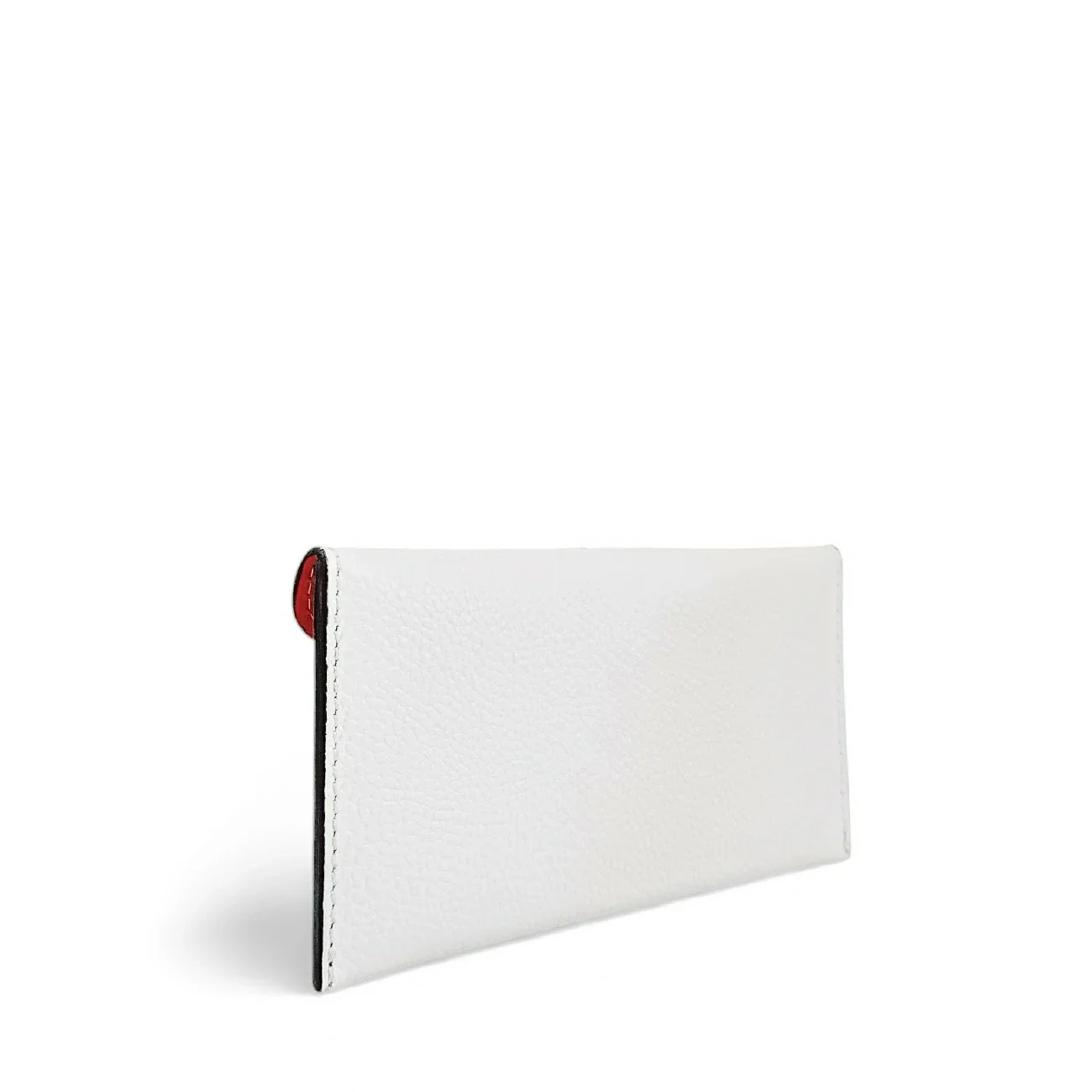 Pochette enveloppe en cuir grainé CLOE Blanc - Image 5