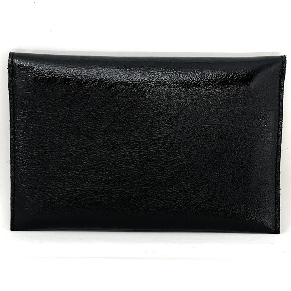 Pochette enveloppe en cuir irisé TINA Noir irisé - Image 3