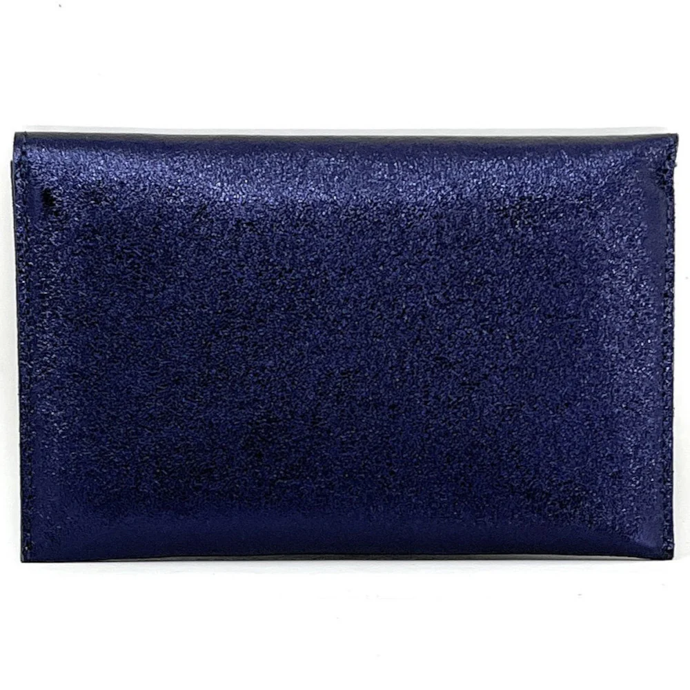 Pochette enveloppe en cuir irisé TINA Nuit étoilée - Image 3