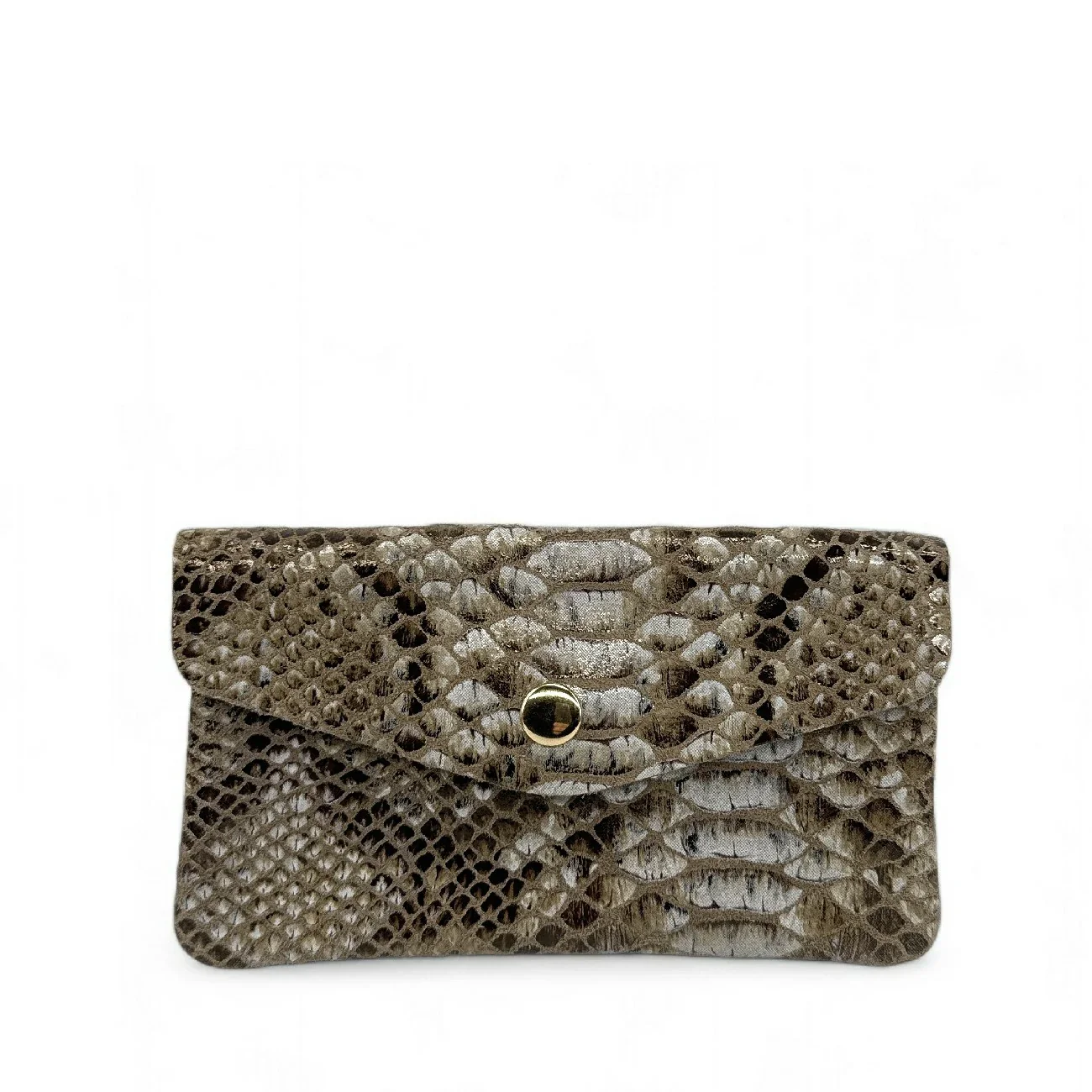 Pochette porte-monnaie en cuir brossé COMPO BROSSEE Python - Image 4