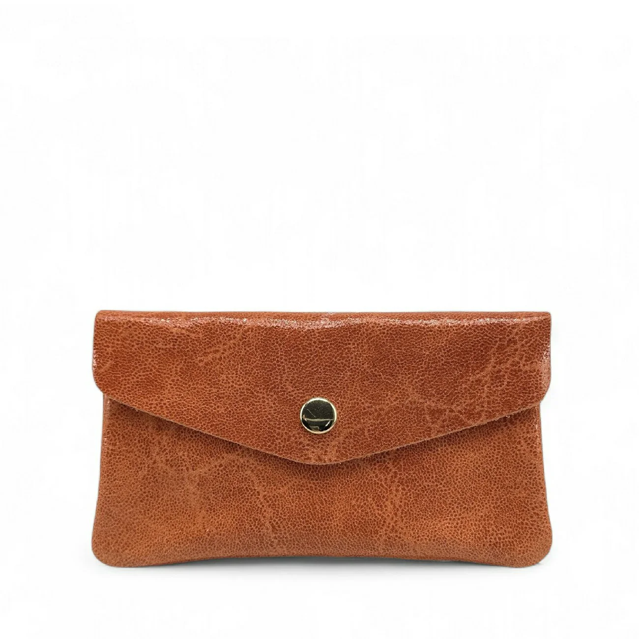Pochette porte-monnaie en cuir brossé COMPO BROSSEE Mandarine - Image 4