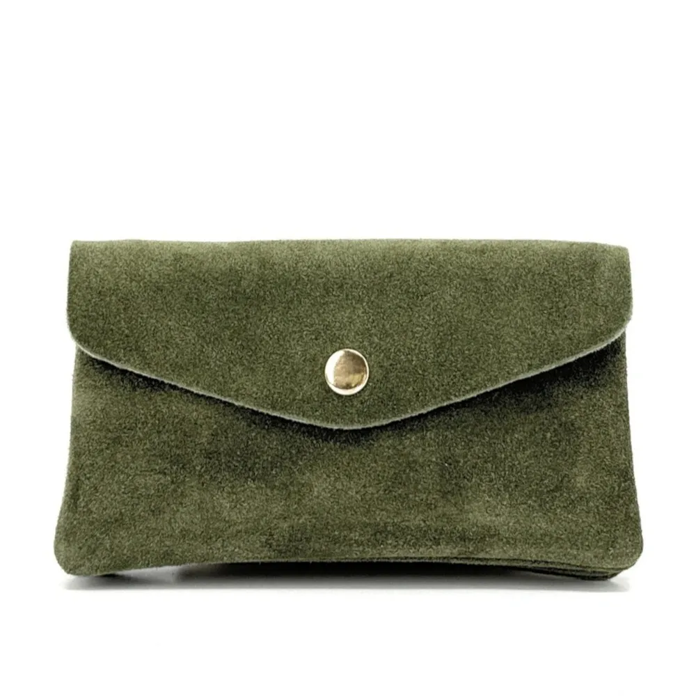 Pochette porte-monnaie en daim COMPO SUEDE Kaki - Image 4