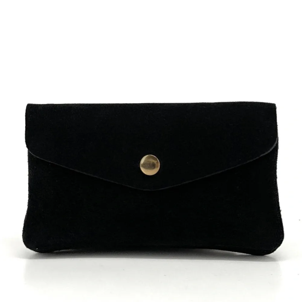 Pochette porte-monnaie en daim COMPO SUEDE Noir - Image 4