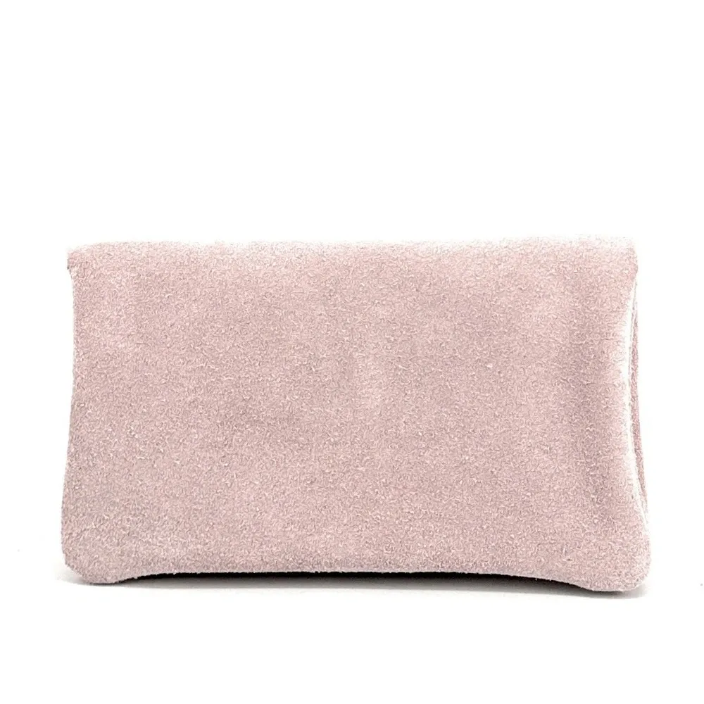 Pochette porte-monnaie en daim COMPO SUEDE Rose pâle - Image 3