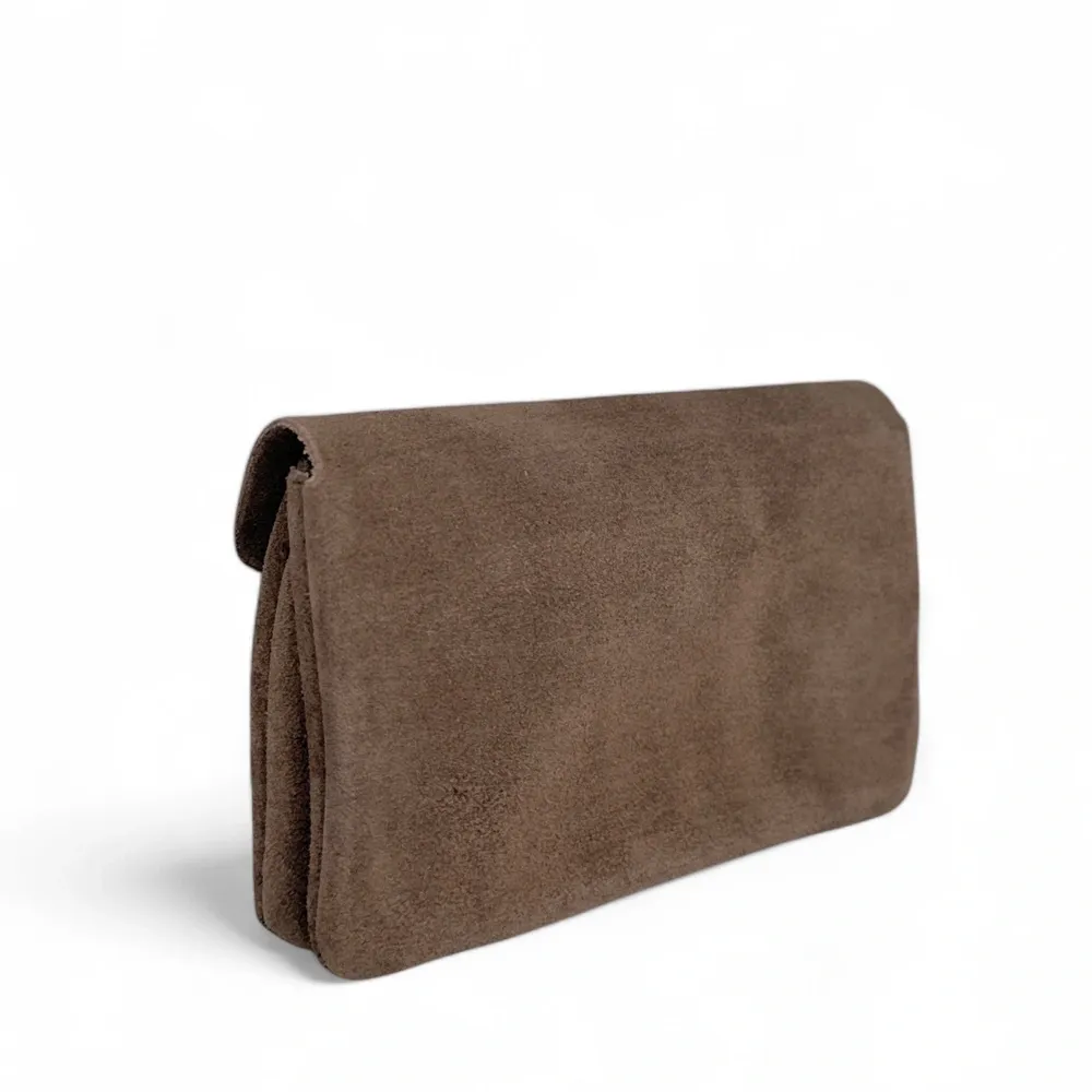 Pochette porte-monnaie en daim COMPO SUEDE Taupe foncé - Image 3