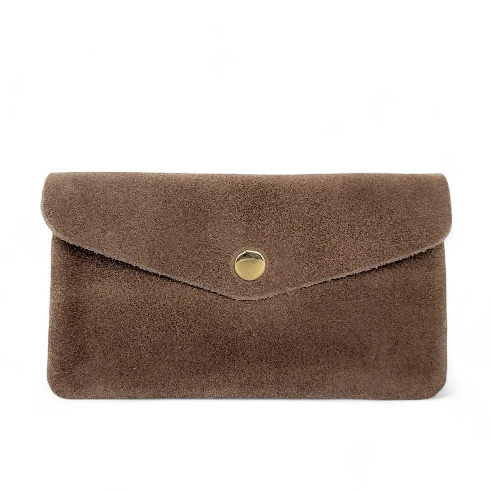 Pochette porte-monnaie en daim COMPO SUEDE Taupe foncé - Image 4