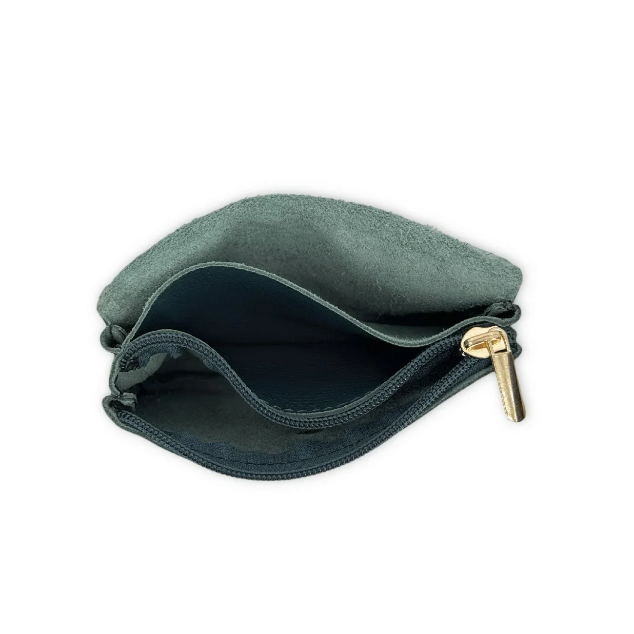 Pochette porte-monnaie en cuir grainé COMPO Vert forêt noire - Image 3