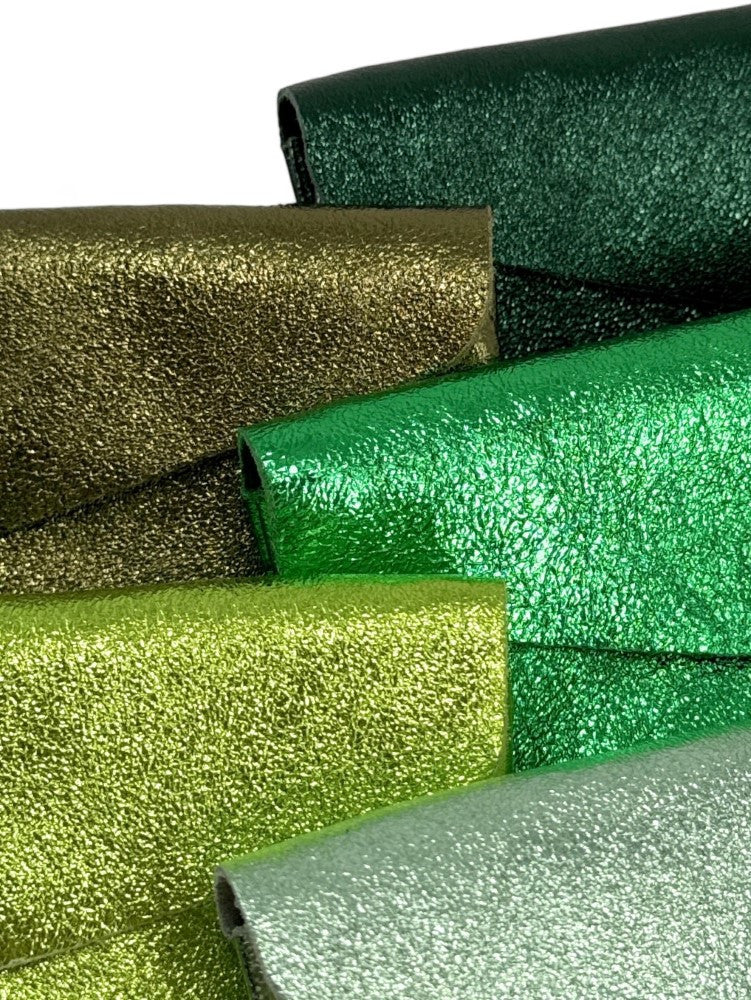 Pochette porte-monnaie en cuir irisé COMPO Menthe givrée - Image 6