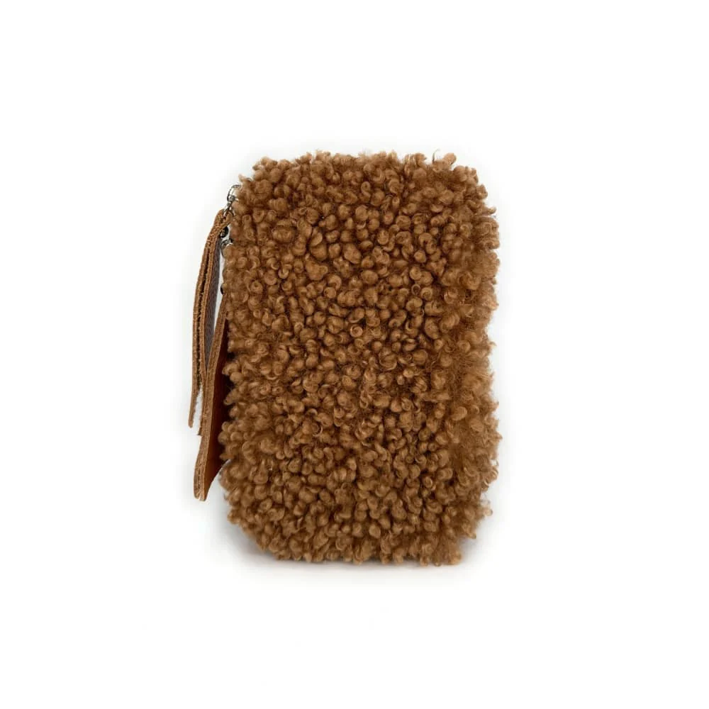 Pochette téléphone en peluche TEDDY Camel - Image 4