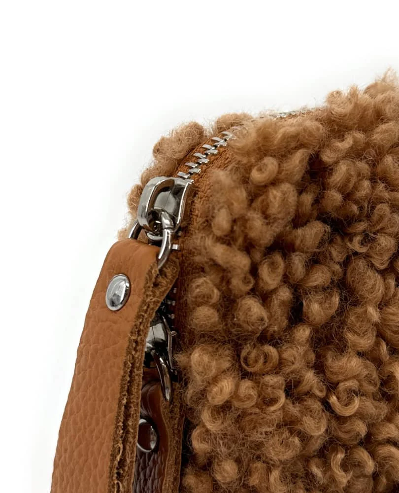 Pochette téléphone en peluche TEDDY Camel - Image 6
