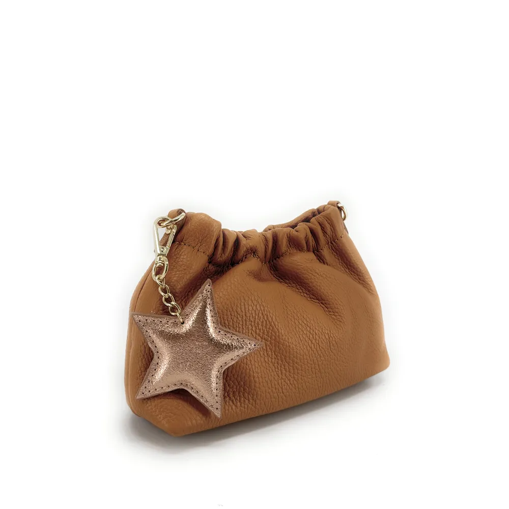 Porte-clés en cuir irisé ETOILE GLOW Rose gold - Image 2