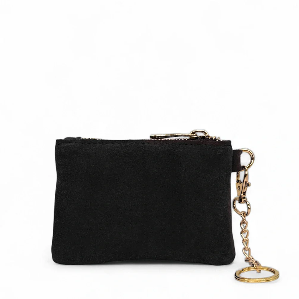 Porte-monnaie en daim TINY DOTS Noir - Image 3