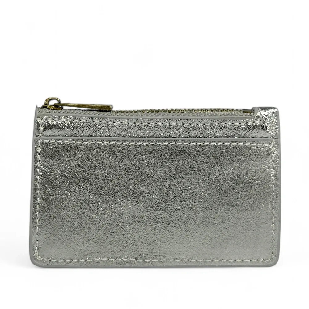 Porte-monnaie porte-cartes en cuir irisé EKKO Argent moyen - Image 2