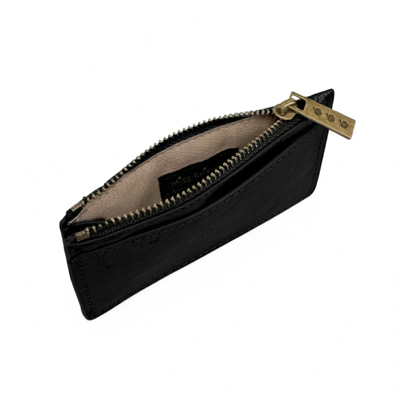 Porte-monnaie porte-cartes en cuir irisé EKKO Noir irisé - Image 5