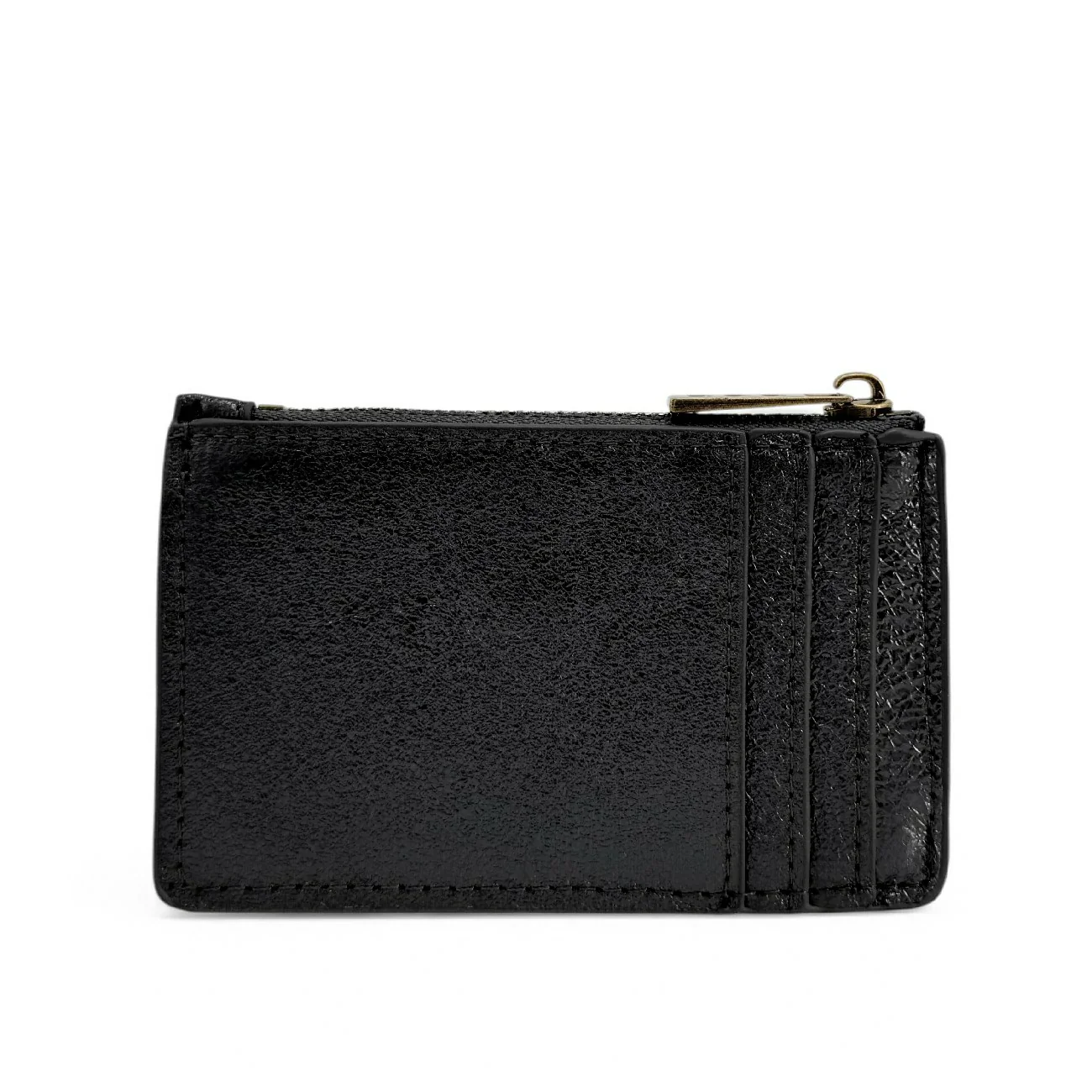 Porte-monnaie porte-cartes en cuir irisé EKKO Noir irisé - Image 6