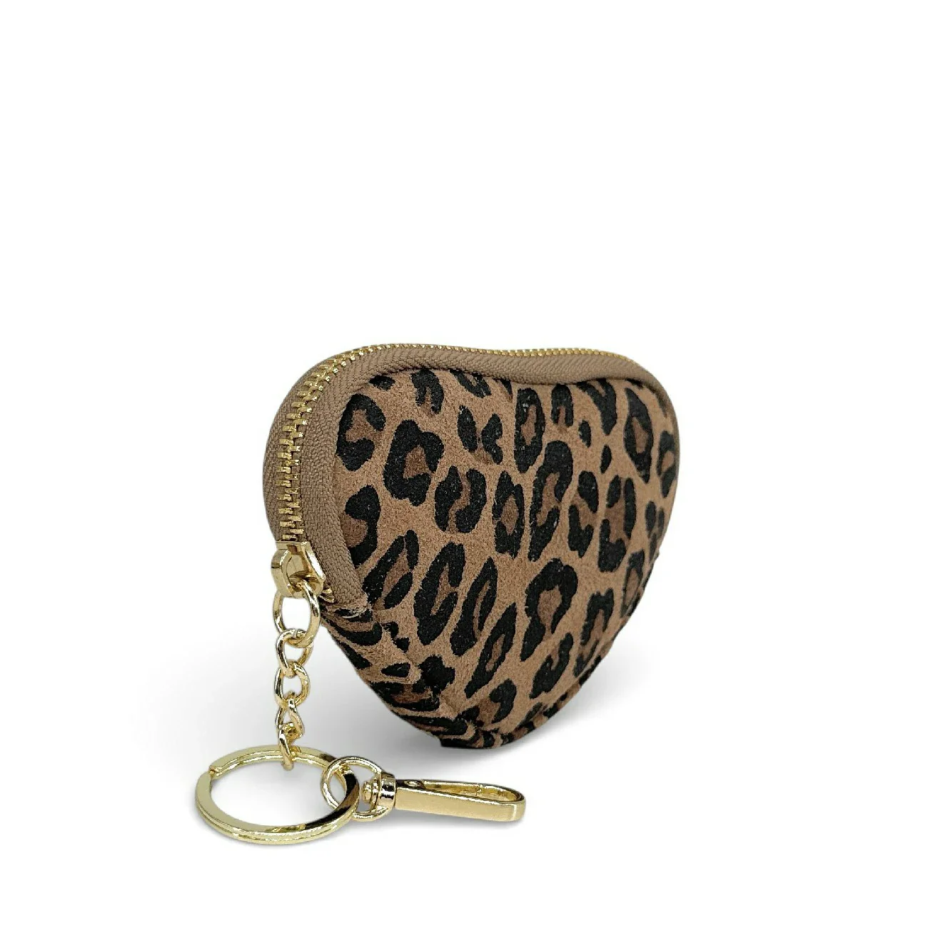 Porte-monnaie porte-clés en cuir à motifs SWEETIE Léopard - Image 2