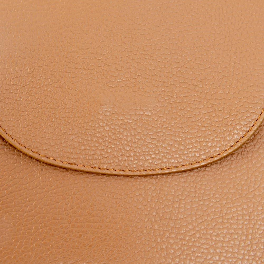 Sac à dos en cuir grainé HAILEY Cognac - Image 4