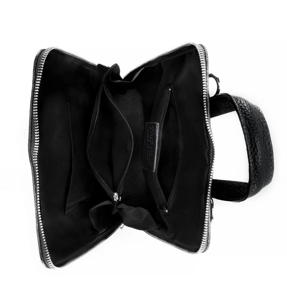 Sac à dos en cuir grainé HAILEY Noir - Image 5